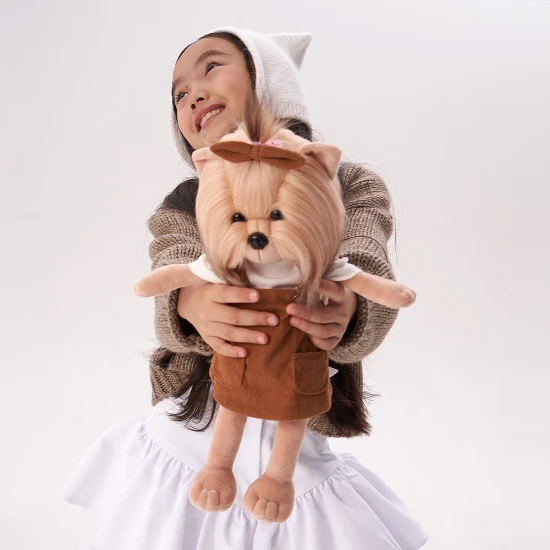 Lucky Doggy Plüss kutya Yorkshire terrier – Yoyo Autumn Mood Orange Toys