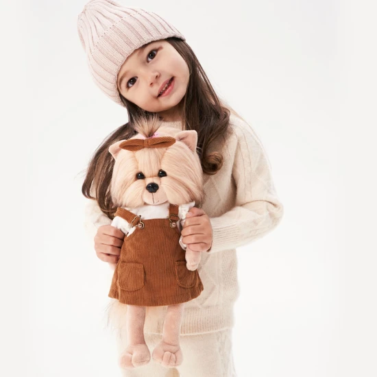 Lucky Doggy Plüss kutya Yorkshire terrier – Yoyo Autumn Mood Orange Toys