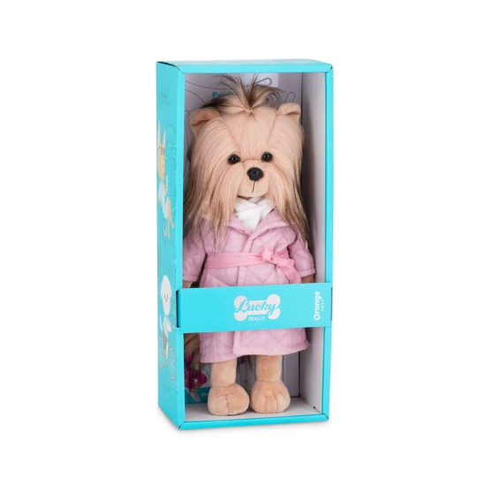 Lucky Doggy Plüsskutya Yorkshire - Yoyo Lavender Evening Orange Toys