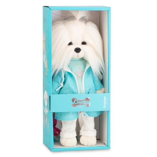 Lucky Doggy Plüss kutya Málta nőstény – Mimi Rainy Day Orange Toys