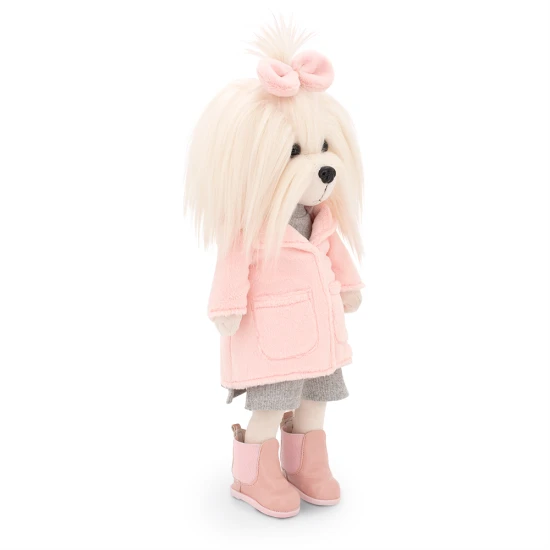 Lucky Doggy Plüss kutya Málta nőstény - Mimi Fashion Winter Orange Toys