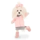 Lucky Doggy Plüss kutya Málta nőstény - Mimi Fashion Winter Orange Toys