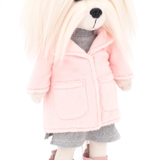 Lucky Doggy Plüss kutya Málta nőstény - Mimi Fashion Winter Orange Toys