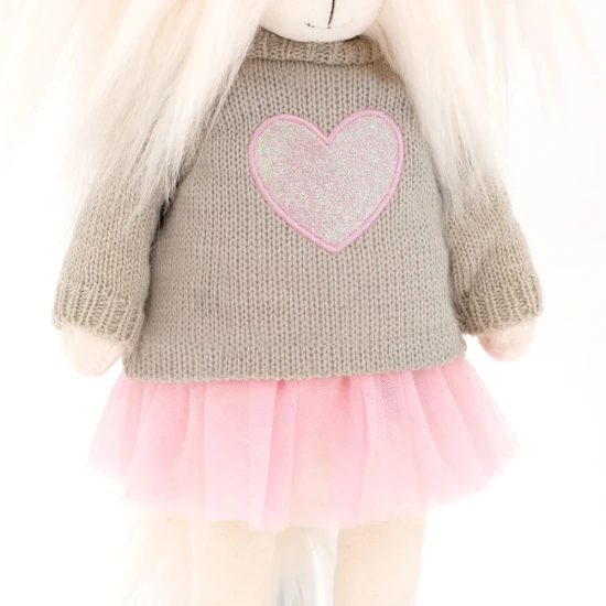Lucky Doggy Plüss kutya Málta nőstény - Mimi Pink Heart Orange Toys