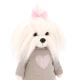 Lucky Doggy Plüss kutya Málta nőstény - Mimi Pink Heart Orange Toys