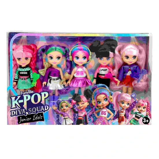 Orbico K-Pop Diva Squad Junior szett, 5 baba, 13 cm