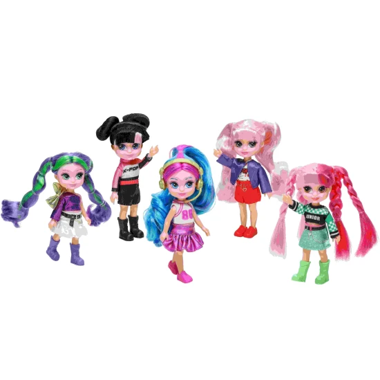 Orbico K-Pop Diva Squad Junior szett, 5 baba, 13 cm