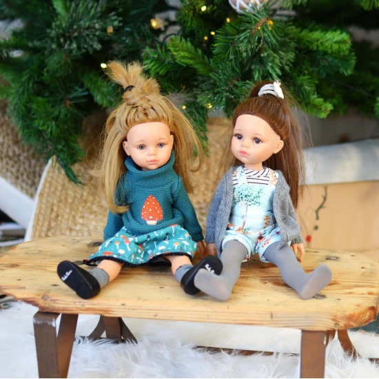 Baba ruhák 32 cm Rövid overál pulóverrel