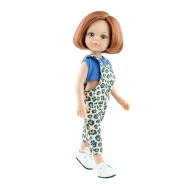 Babaruhák 32 cm-es leopárd mintás overál