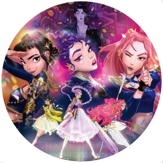 Ravensburger Kör alakú puzzle K-POP Demon Hunters 500 db – kör alakú puzzle K-Pop Demon Hunters motívummal, 52 cm átmérő