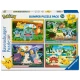 Pokémon 4x100 darabos puzzle Ravensburger Pokémon 4x100 darabos puzzle