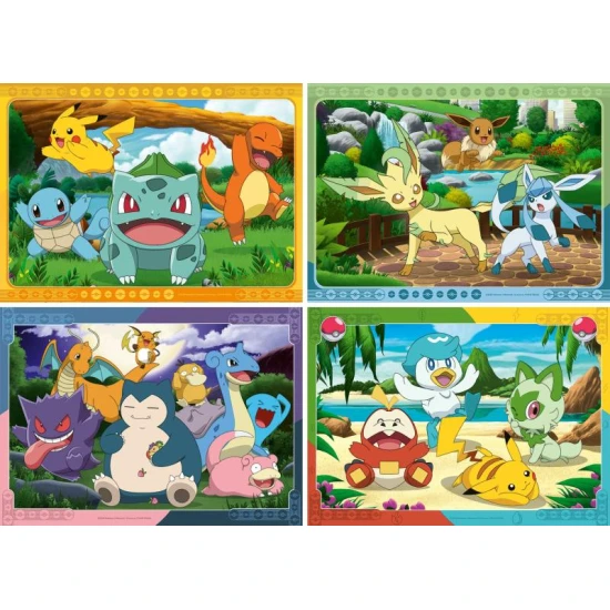 Pokémon 4x100 darabos puzzle Ravensburger Pokémon 4x100 darabos puzzle