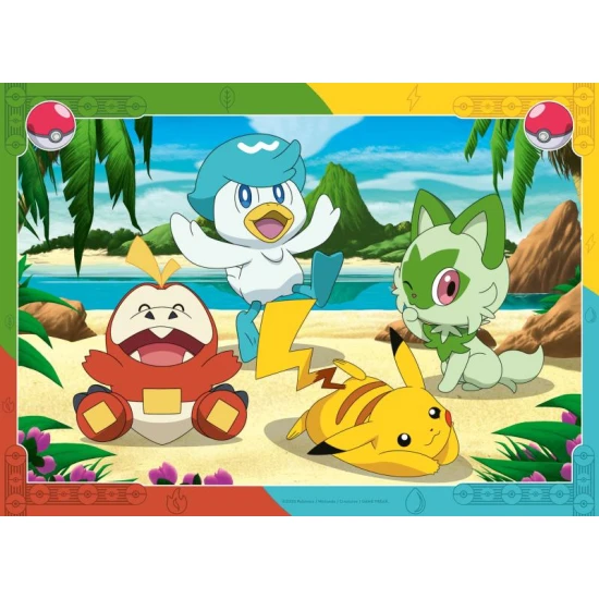 Pokémon 4x100 darabos puzzle Ravensburger Pokémon 4x100 darabos puzzle