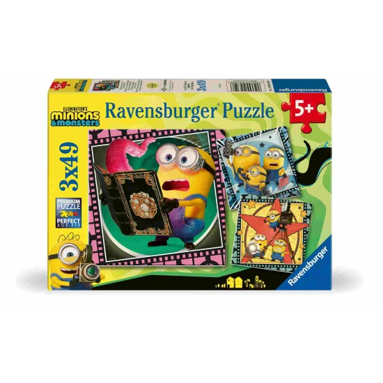 Ravensburger Puzzle Minyonok 3, 3x49 darabos Ravensburger Puzzle Minyonok 3, 3x49 darabos