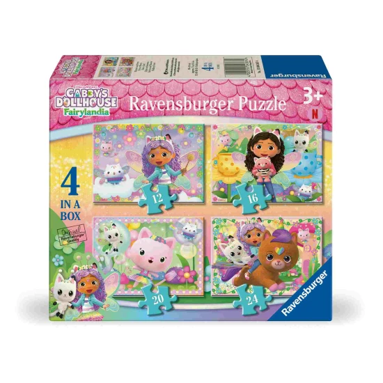 Gabby's Dollhouse Puzzle 4 az 1-ben Gabby's Dollhouse Puzzle 4 az 1-ben