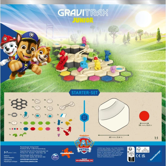 Ravensburger GraviTrax Junior Mancs őrjárat kezdőkészlet L Ravensburger GraviTrax Junior Mancs őrjárat kezdőkészlet L