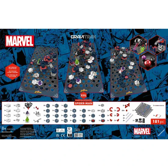 Ravensburger GraviTrax Pókember kezdőkészlet XXL Ravensburger GraviTrax Pókember kezdőkészlet XXL