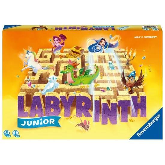 Labyrinth Junior Relaunch játék csúszófolyosókkal és falakkal.