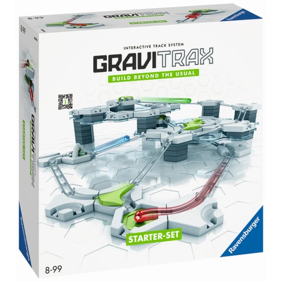 GraviTrax indítókészlet több mint 100 építőalkatrészrel kreatív labdapályákhoz.