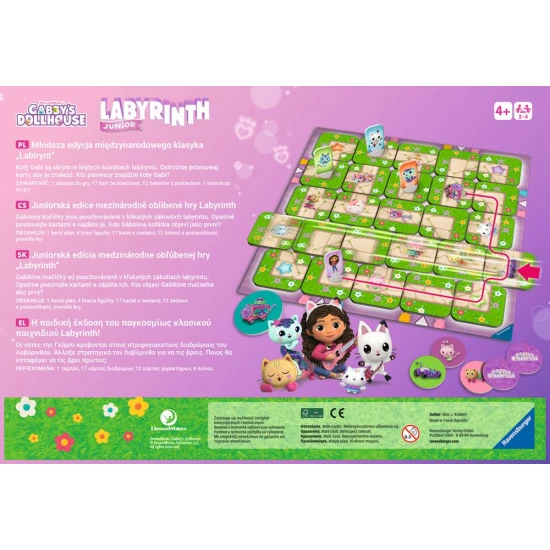 Találd meg az összes macskát a Labyrinth Junior Gabby's Dollhouse-ban.