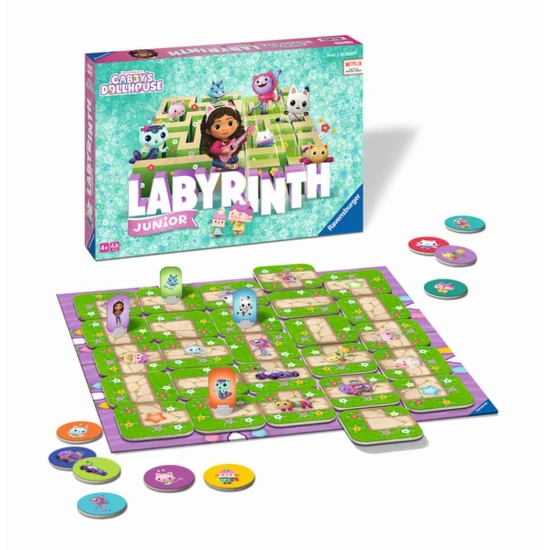 Találd meg az összes macskát a Labyrinth Junior Gabby's Dollhouse-ban.