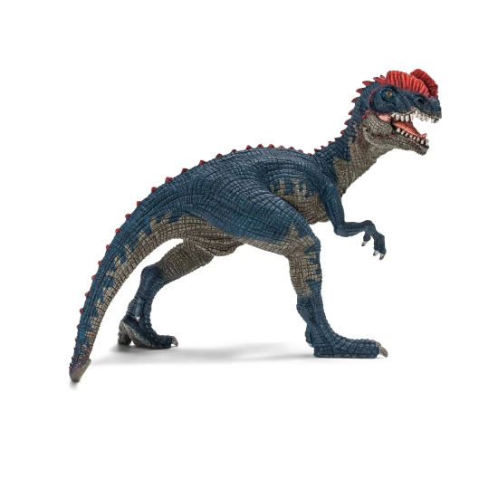 Dilophosaurus - egy dupla tarajos dinoszaurusz a jura időszakból, jellegzetes címerekkel és akár 38 km/h sebességgel.