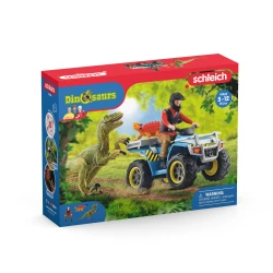 Schleich Menekülés a Velociraptor elől quaddal Schleich Menekülés a Velociraptor elől quaddal