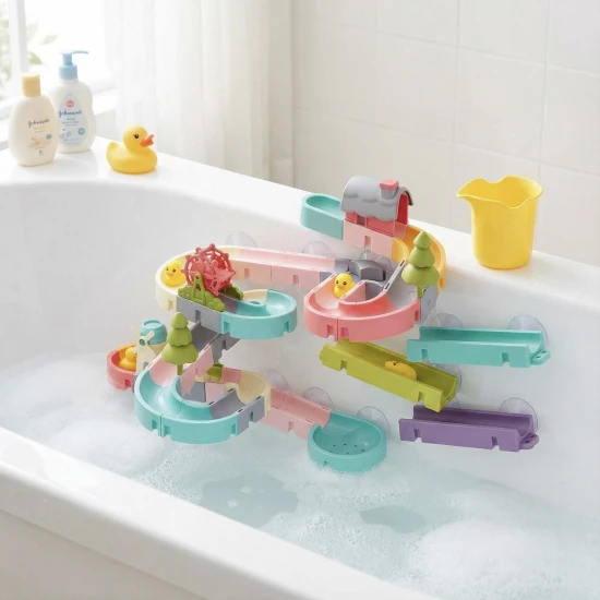 62 darabos, saját kezűleg készített vízicsúszda – Építés és szórakozás