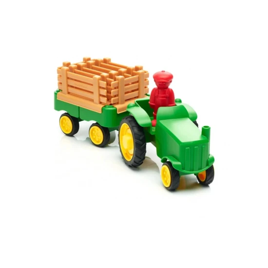 SmartMax építőkészlet gyerekeknek: Traktor és lovak mágneses részekkel