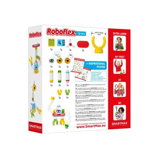 Roboflex rugalmas mágneses készlet: Építsd meg saját robotodat
