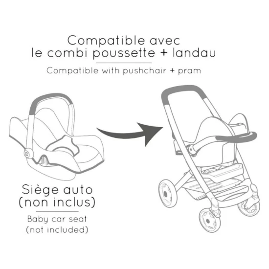 Maxi Cosi bézs kombinált babakocsi babákhoz