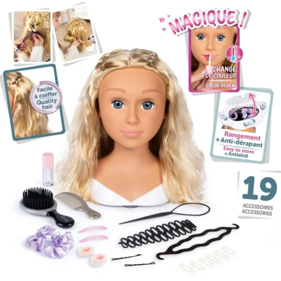 MY Beauty Fésülőfej – szőke Smoby MY Beauty Fésülőfej – szőke