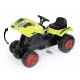CLAAS zöld pedálos traktor utánfutóval