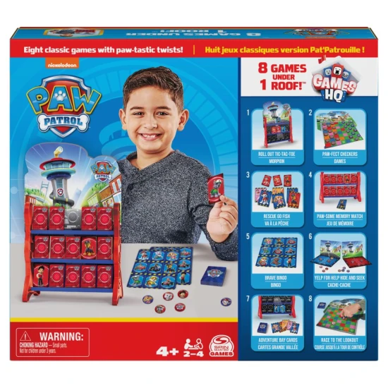 Watchtower of the Paw Patrol 8 klasszikus játékkal, 2-4 játékos számára 4 éves kortól.