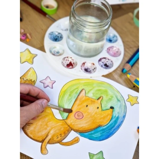 A többfunkciós zsírkréták kétszínű kialakításukkal lenyűgöznek. Különféle felületekre rajzolhatsz zsírkrétával.