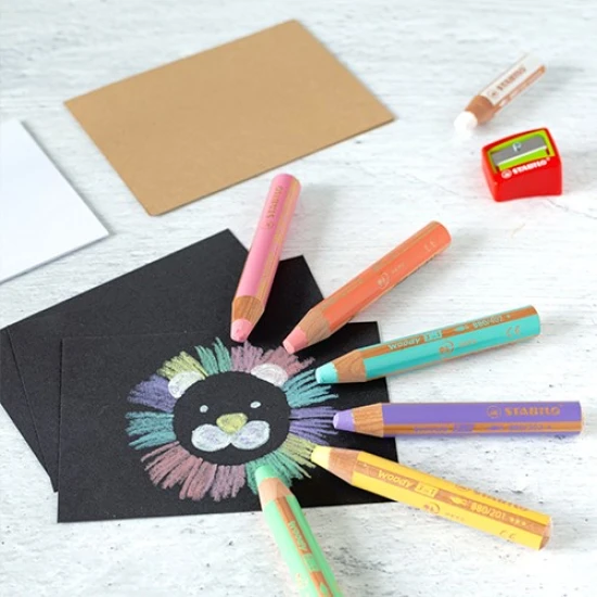 A többfunkciós zsírkréták lenyűgöznek pasztell kialakításukkal. Különféle felületekre rajzolhatsz zsírkrétával.