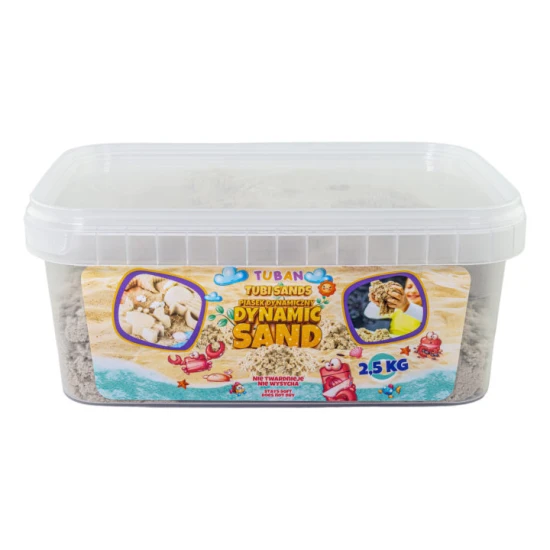 Dinamikus homok színtelen, természetes. Csomagolás 2,5 kg-os dobozban.
