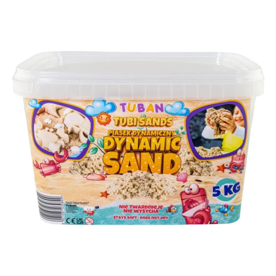 Dinamikus homok színtelen, természetes. Csomagolás 5 kg-os dobozban.