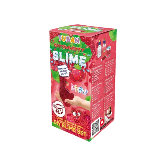 DIY Slime készlet eper iszap készítéséhez gyerekeknek. Készítse el saját iszapját.