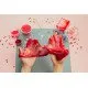 DIY Slime készlet eper iszap készítéséhez gyerekeknek. Készítse el saját iszapját.
