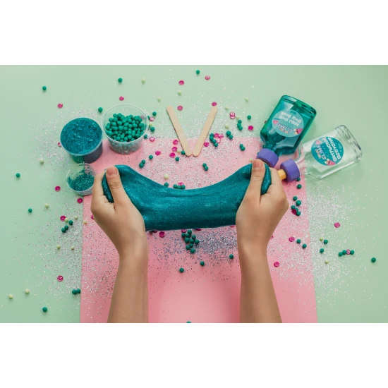 DIY Slime készlet görögdinnye nyálka készítéséhez gyerekeknek. Készítse el saját iszapját.