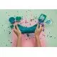 DIY Slime készlet görögdinnye nyálka készítéséhez gyerekeknek. Készítse el saját iszapját.