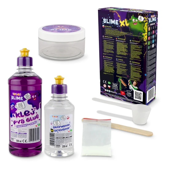 DIY Slime Kit a Glow in the dark iszap készítéséhez gyermekek számára. XL készlet. Készítse el saját iszapját.