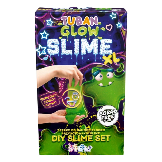 DIY Slime Kit a Glow in the dark iszap készítéséhez gyermekek számára. XL készlet. Készítse el saját iszapját.