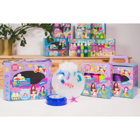Tubi Jelly Kreatív szett akváriumi XL Mermaid-el 3D figurák készítéséhez