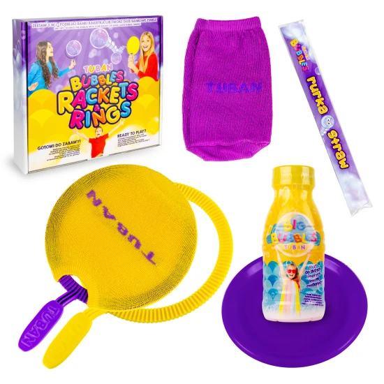 Tuban Rakéta és buborékfújó karika készlet + folyadék 250 ml