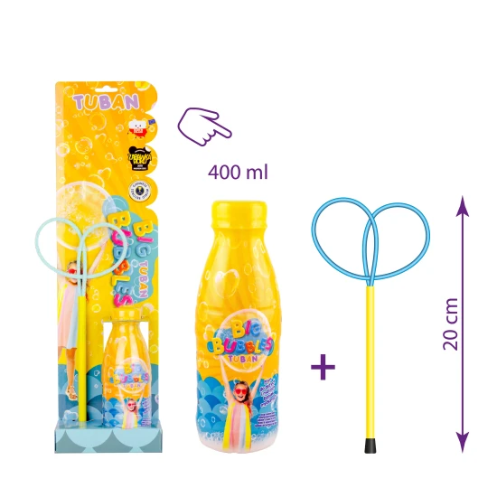 Tuban Mini Butterfly buborékfújó karika készlet + folyadék 400 ml