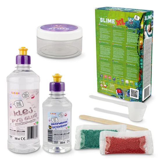 DIY Slime Kit kaméleon nyálka készítéséhez gyerekeknek. XL készlet. Készítse el saját iszapját.