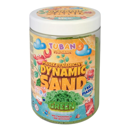 Dinamikus zöld homok. Kiszerelés 1 kg.
