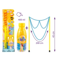 Pálca készlet zsinórral pohár óriásbuborékokhoz + folyadék 400 ml